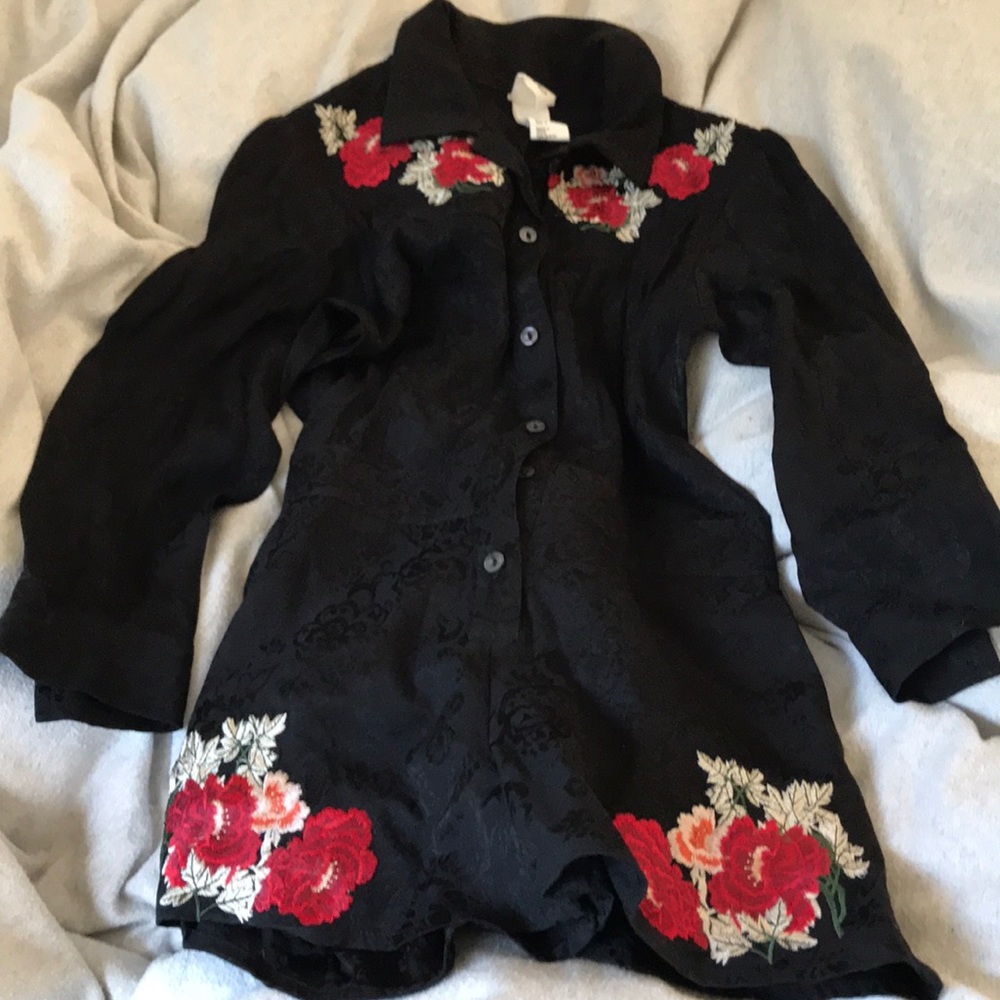 H & M studio cowgirl costume roses 5-6 yr jumpsuit